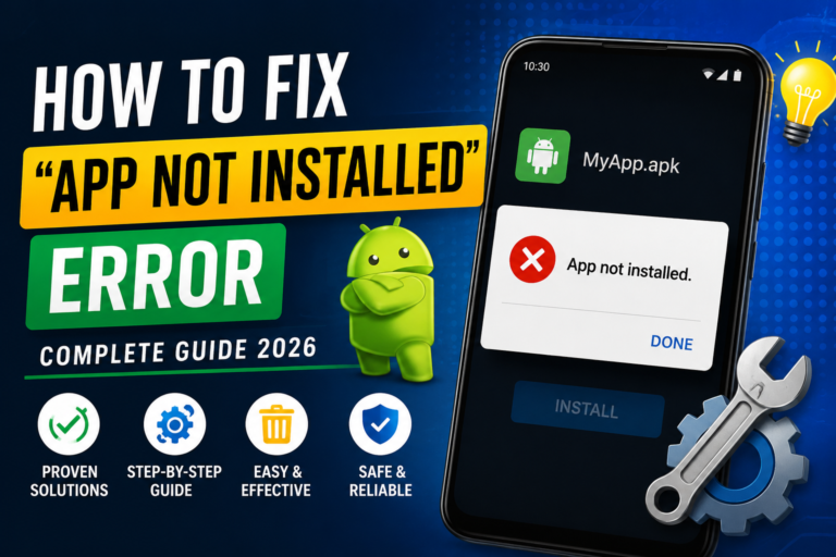 How to fix App Not Installed